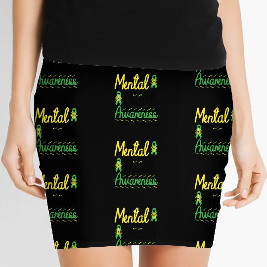Mental Health Awareness Educating about Mental Women's Mini Skirts