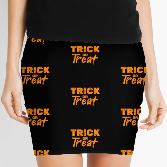 Halloween Quotes Halloween Trick Or Treat Women's Mini Skirts