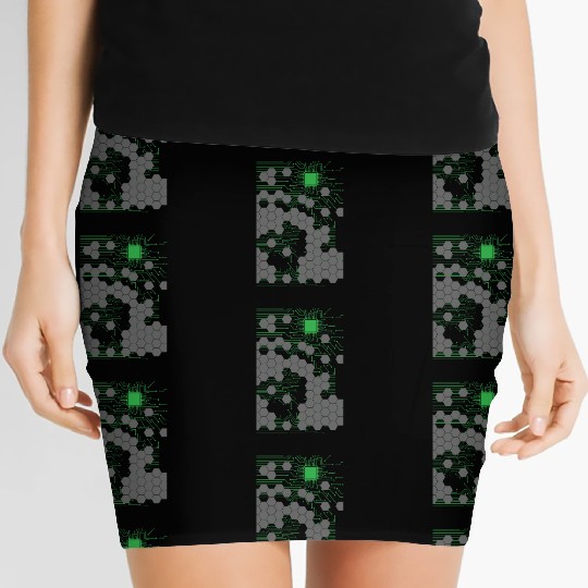 Computer Science Circuit Board Women's Mini Skirts