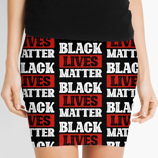 Black Lives Matter. American. African. Black Truth Women's Mini Skirts