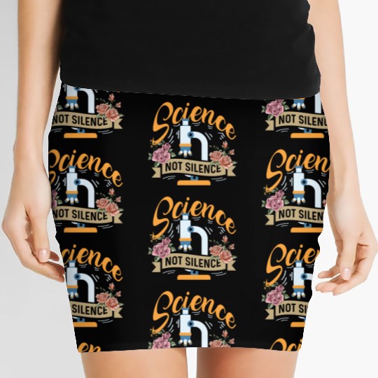 Science not Silence Medical Student Gift Women's Mini Skirts