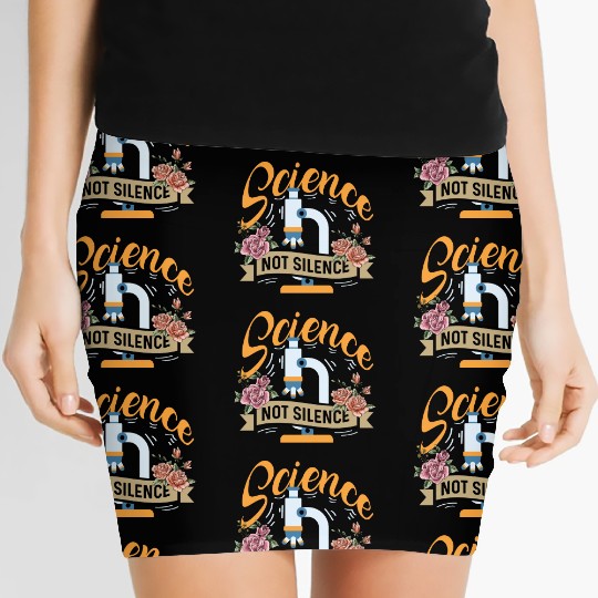 Science not Silence Medical Student Gift Women's Mini Skirts