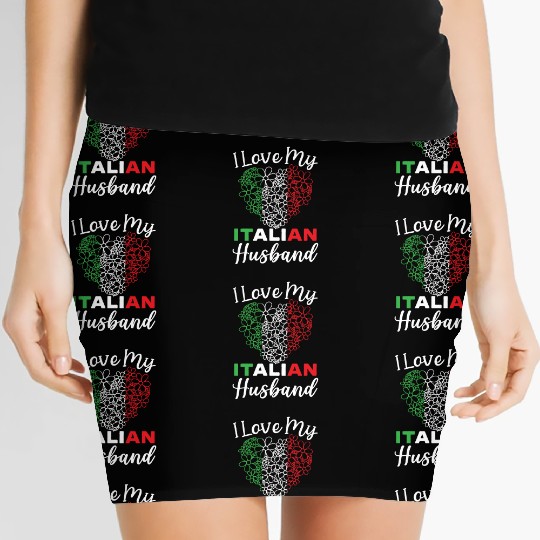 I Love My Italian Husband Europe Country Italy Women's Mini Skirts