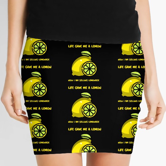 Life has given me a lemon Women's Mini Skirts