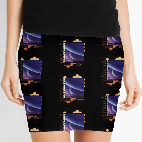 Space astronaut science planets astronomy design Women's Mini Skirts