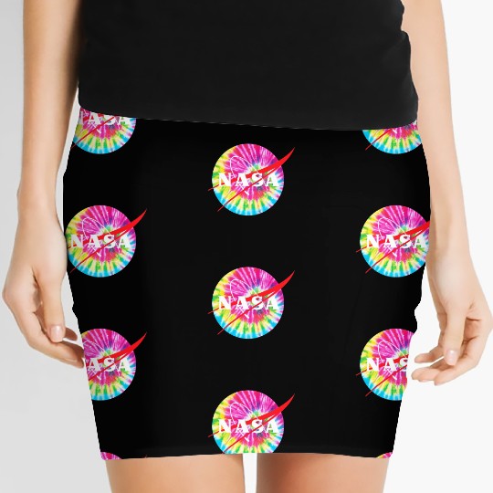 NASA Tie Dye Women's Mini Skirts