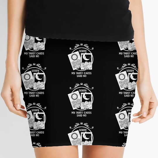 Moon Sun Tarot Card Said No Halloween Women's Mini Skirts