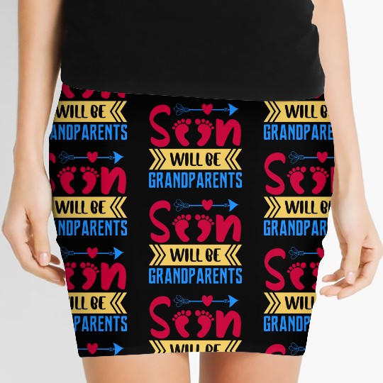We Will Soon Become Grandparents, Be Grandparents Women's Mini Skirts