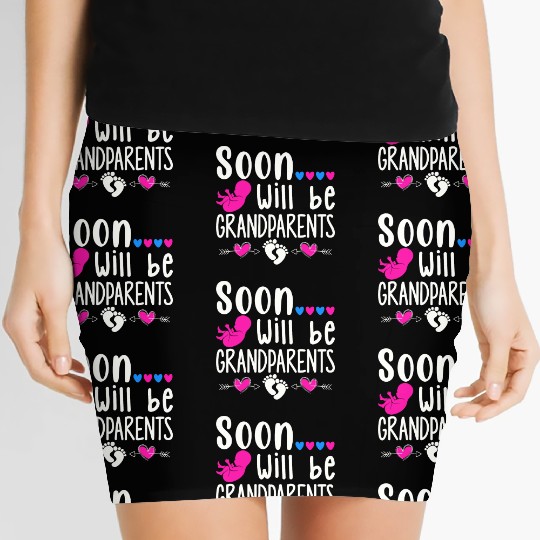 We Will Soon Become Grandparents, Be Grandparents Women's Mini Skirts