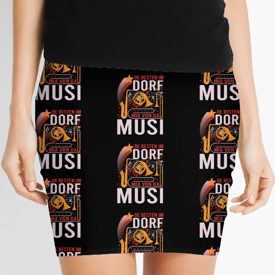 Trumpet Flugelhorn French Horn Tenor Horn Trombone Women's Mini Skirts