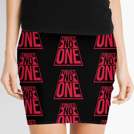 trust no one quote Women's Mini Skirts