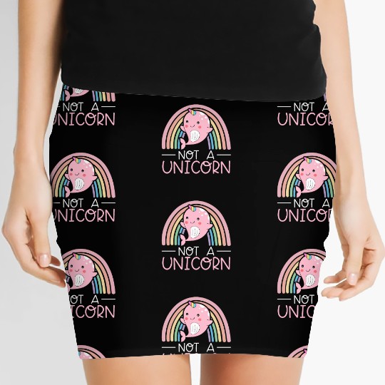 Not A Unicorn Of The Sea Animal Narwhale Narwhal Women's Mini Skirts