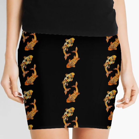 Aesthetic Japanese Koi Fish Nishikigoi Women's Mini Skirts