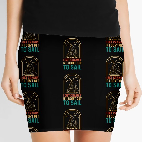 I Get Cranky Tourist Gift Women's Mini Skirts