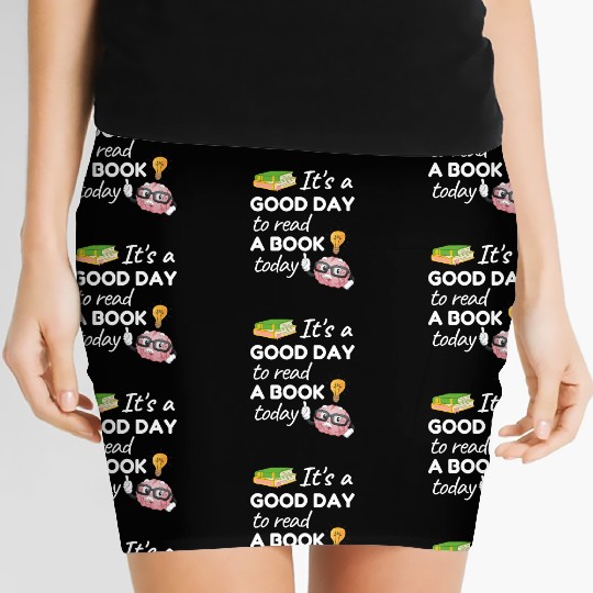 Its a good day to read a book today Teacher School Women's Mini Skirts