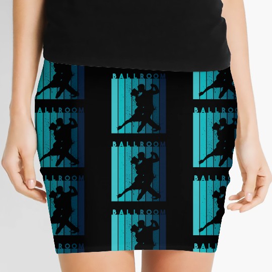 Retro Dance Teacher Dancer Ballroom Women's Mini Skirts