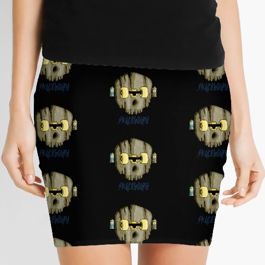 Skateboard design Women's Mini Skirts