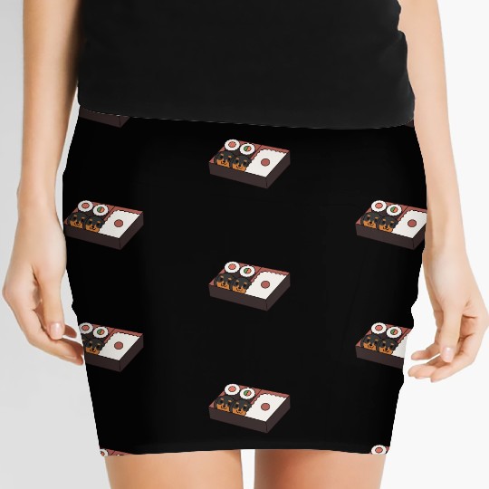 Sushi Bento Box Dachshund Women's Mini Skirts