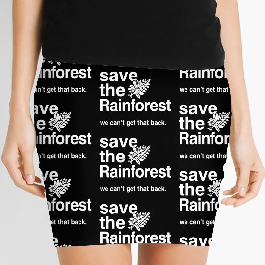 Save the Amazon Rainforest Women's Mini Skirts