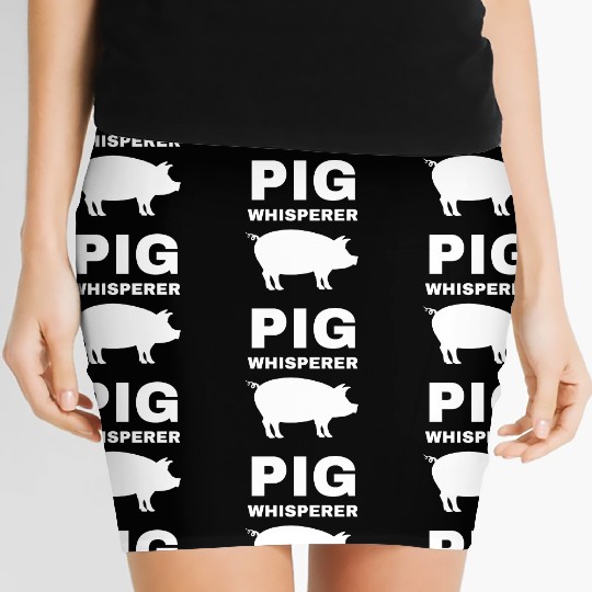 Farmer Farm Animal Farming Funny Gift Pig Women's Mini Skirts