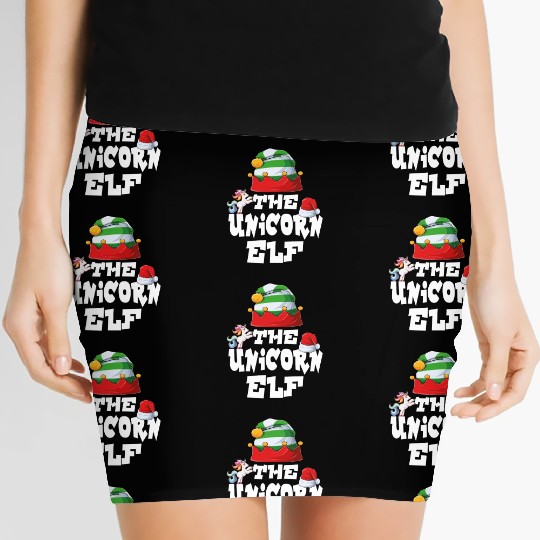 Gamer Elf Family Matching Christmas Group Pajama Women's Mini Skirts