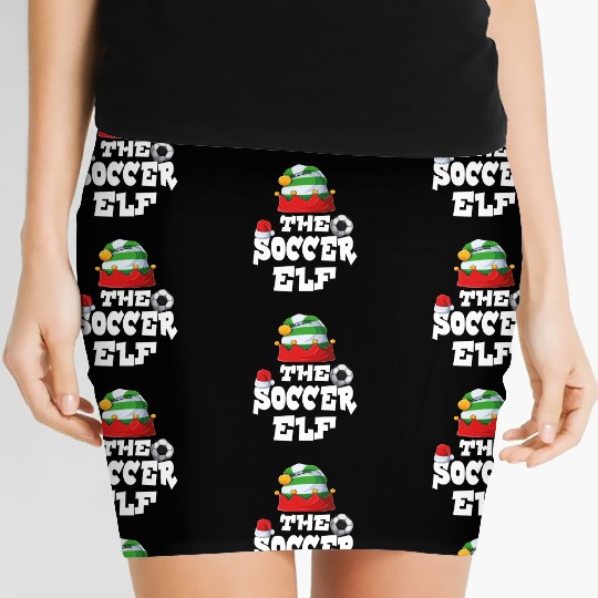 Gamer Elf Family Matching Christmas Group Pajama Women's Mini Skirts
