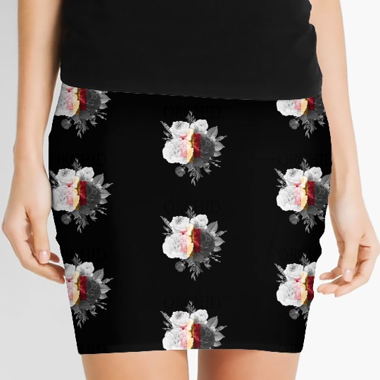 Orchid Flowers Women's Mini Skirts