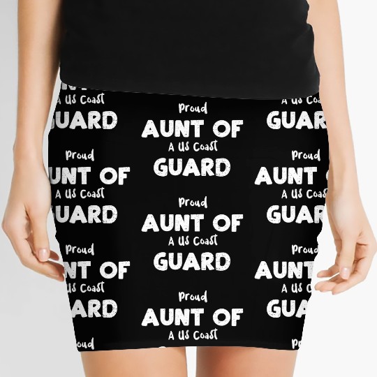 Proud Aunt Of A Us Coast Guard Women's Mini Skirts