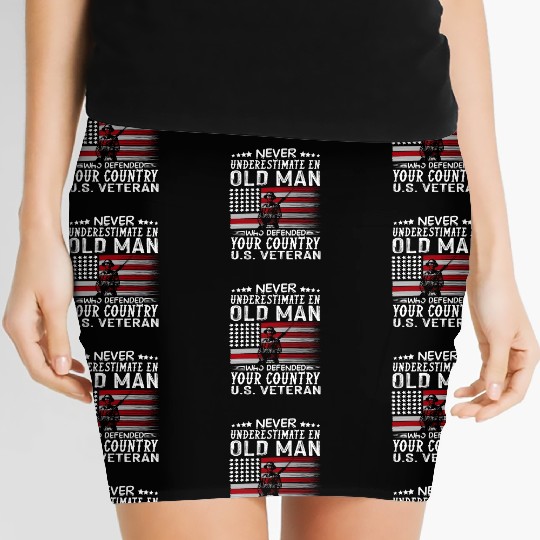 US Veteran veterans day Us Patriot never Women's Mini Skirts