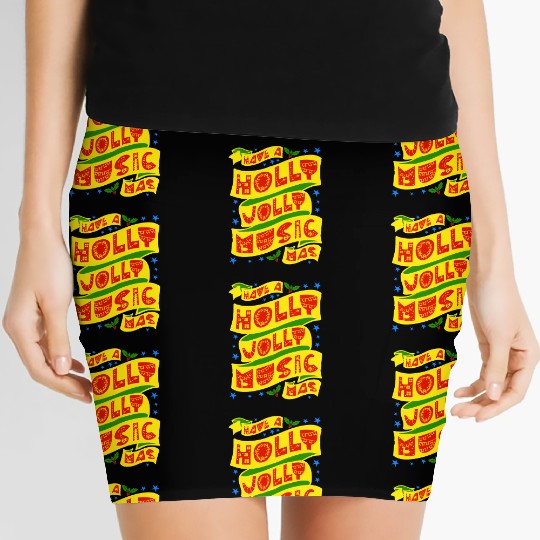 Have A Holly Jolly Musicmas Women's Mini Skirts