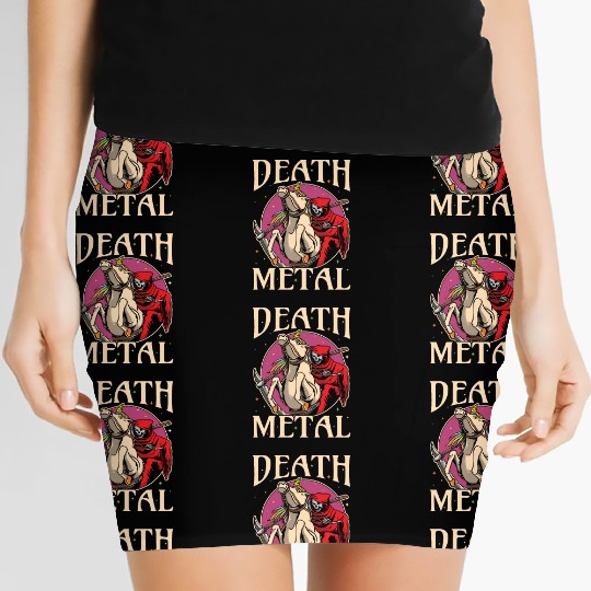 Reaper Rock Satan Unicorn Festivals Death Metal Women's Mini Skirts