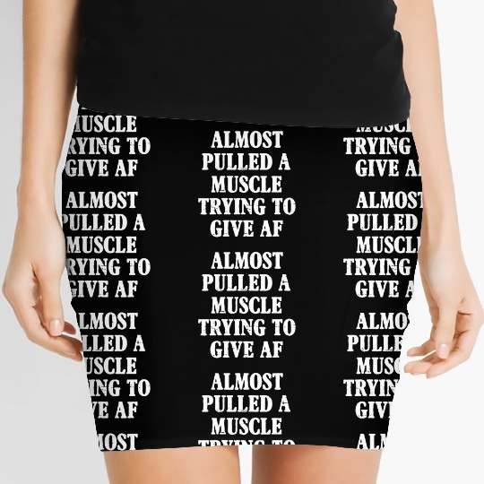 Womens Workout Saying Gym Women's Mini Skirts