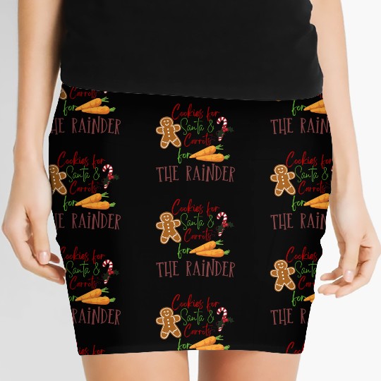 Cookies For Santa Graphic Women's Mini Skirts