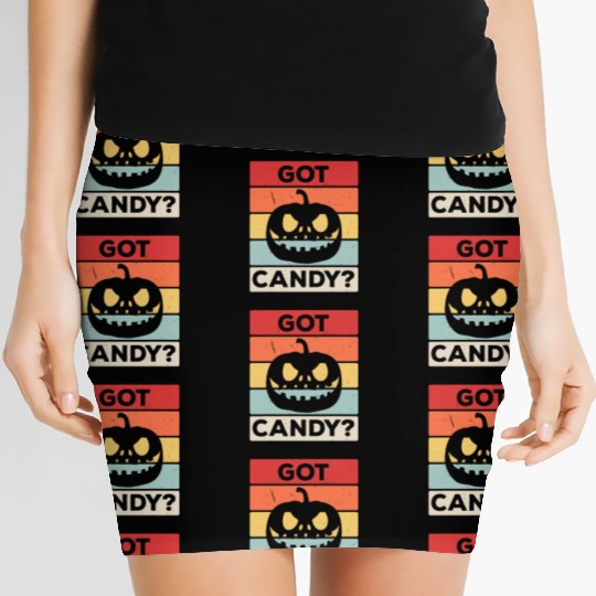 Got Candy Trick Or Treat Pumpkin Jack Women's Mini Skirts