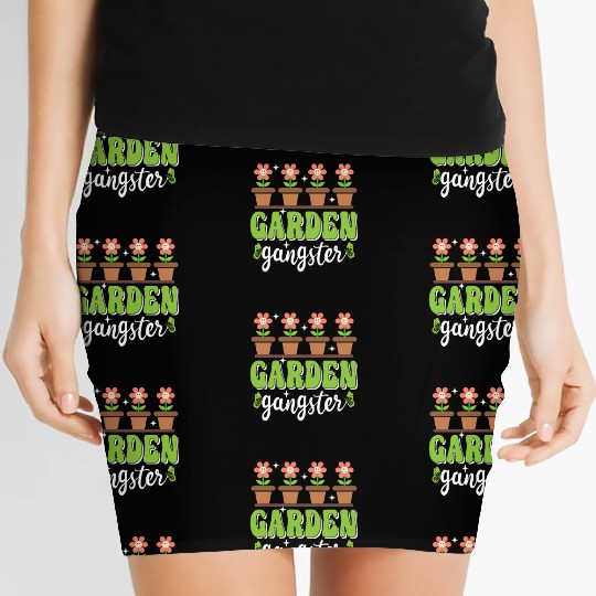 Garden Gangster Funny Gardening Women's Mini Skirts