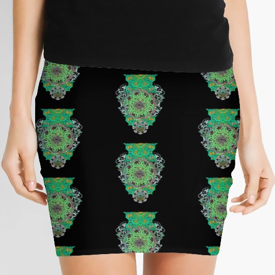 Tattoo Persian art Women's Mini Skirts