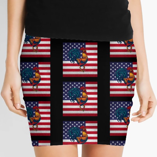 Rooster Cock Women's Mini Skirts