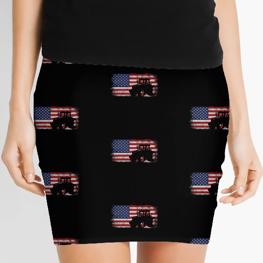 Farming Farmer American Flag Us Women's Mini Skirts