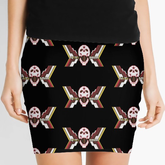 NT MMA graphic, color2 Women's Mini Skirts