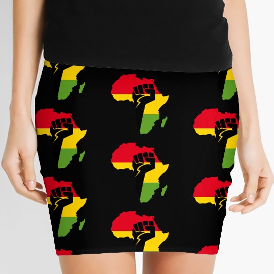 African Black Power Women's Mini Skirts