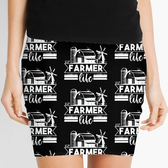 Farmer Life Agriculture Local Farm Women's Mini Skirts