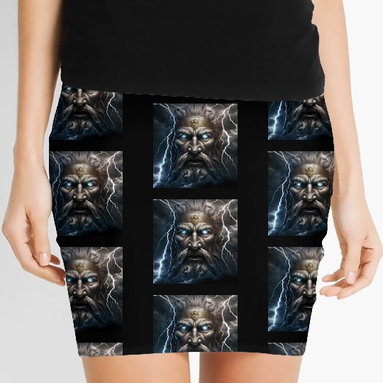 Portrait of Zeus Women's Mini Skirts