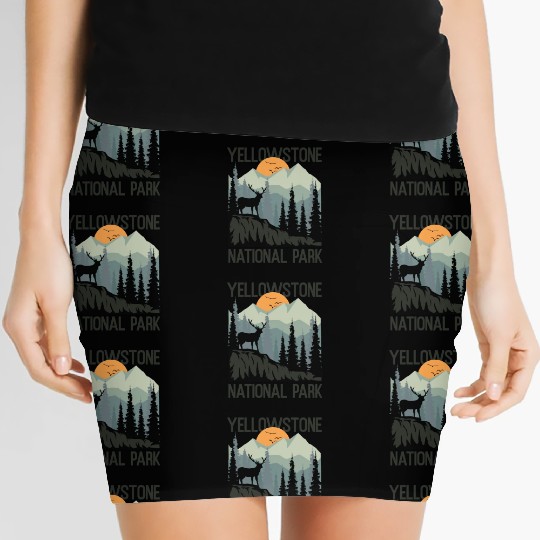 YStone National Park Mountains Wilderness Women's Mini Skirts