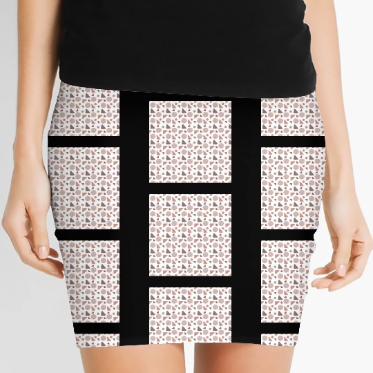 Tiling pattern seamless pattern geometric pattern Women's Mini Skirts