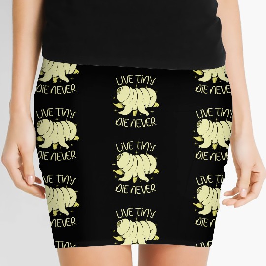 Live Tiny Die Never Science Lover Tardigrade Women's Mini Skirts