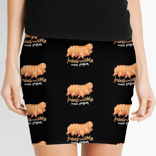 Indestructible Moss Piglet Science Tardigrade Women's Mini Skirts