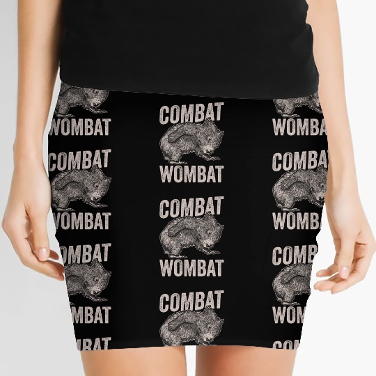 Combat Wombat For A Wombats Lover Women's Mini Skirts