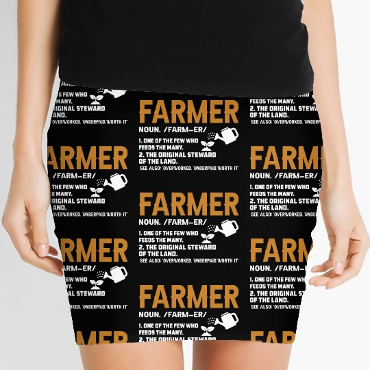 Farming Tractor Farmer Agriculture Appreciation Women's Mini Skirts