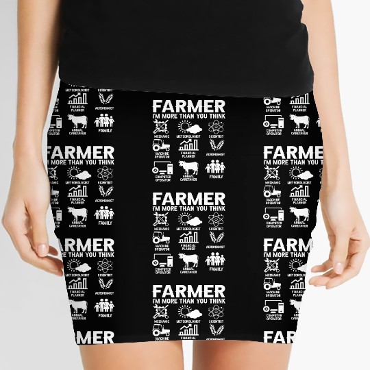 Gift Idea Farming Agriculture Patriotic Farmer Women's Mini Skirts