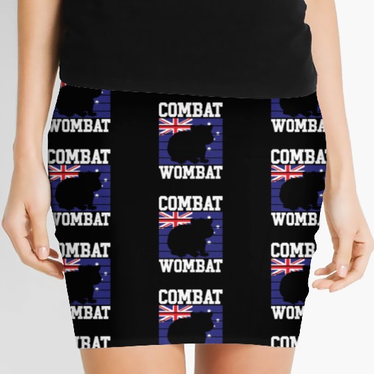 Combat Wombat For A Wombats Lover Women's Mini Skirts